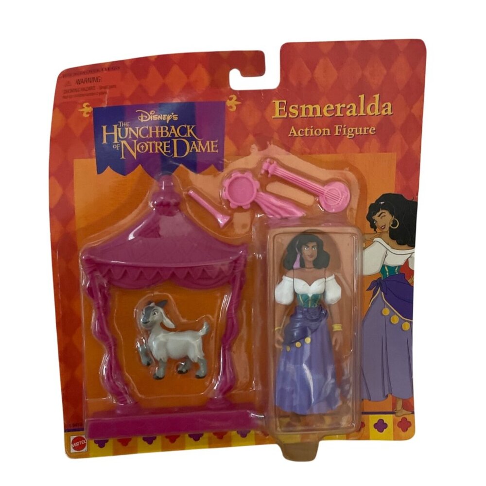 Vintage 1996 Disneys Hunchback Of Notre Dame Esmeralda Action Figure Accessories